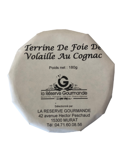 TERRINE DE FOIE DE VOLAILLE AU COGNAC 180g