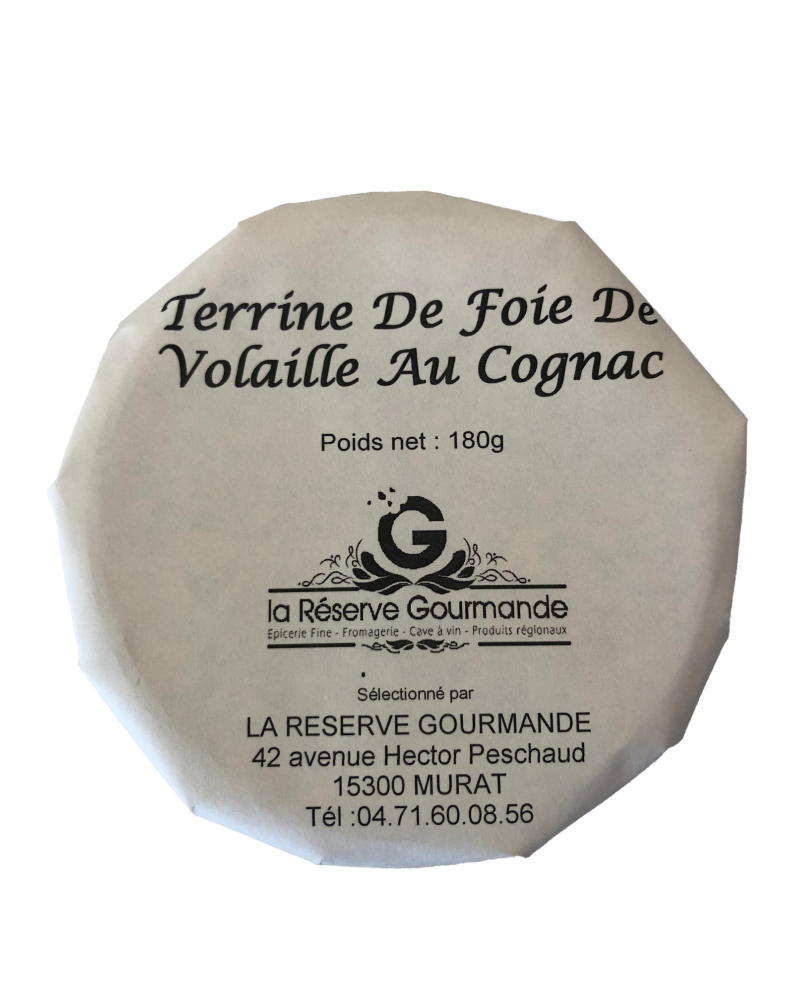 TERRINE DE FOIE DE VOLAILLE AU COGNAC 180g