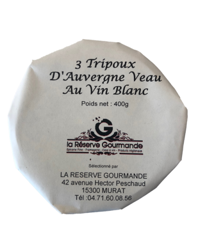 3 TRIPOUX  D'AUVERGNE VEAU AU VIN BLANC 400g