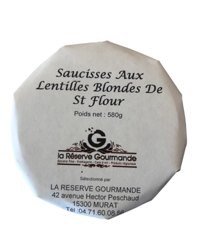 SAUCISSES AUX LENTILLES BLONDES DE SAINT-FLOUR 580g